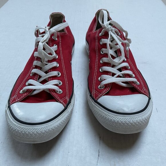 Converse All Star Chuck Taylor Shoes Ox Canvas Low Top Red Shoes Mens 11 - Picture 3 of 10